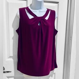 Nine West Wine sleeveless top